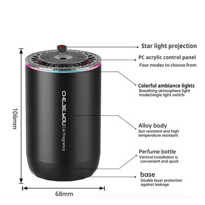 알루미늄 합금 ABS 전자 부품으로 LED 라이트 자동차 아로마테라피 기계