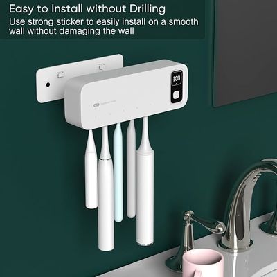 스마트 자동 자외선 칫솔 케이스 2000mAh 배터리 5 개의 칫솔 위치