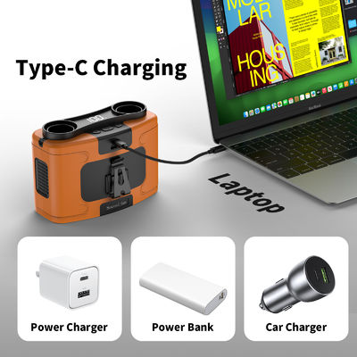 소쿨 팬 20000mAh 휴대용 야외 재충전용 팬 USB 비상 전원 공급실 및 야외 클립 허리 팬