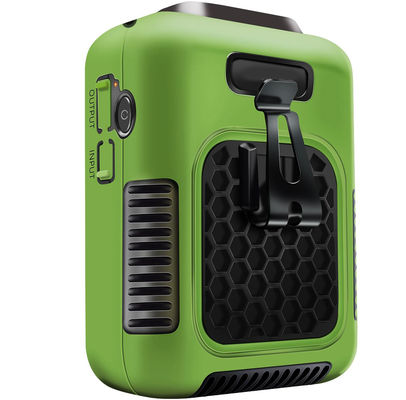 소쿨 팬 6000mAh 타입 C 전원 소스 다기능 휴대용 팬 소음 수준 50 dB 미만 녹색 오렌지 회색